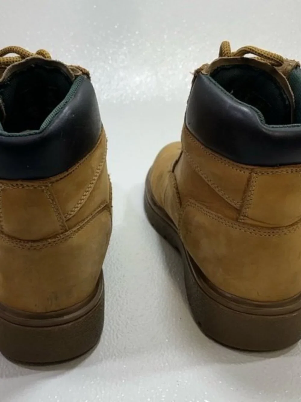 Wolverine Waterproof Soft Toe Nubuck Leather Work Boots Shoes Men’s USA 8.5 M